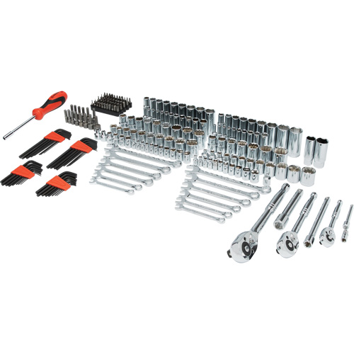 Jeu d'outils manuels pour m&eacute;canicien 1/4", 3/8" & 1/2" avec mallette de transport &agrave; 3 tiroirs Toolneeds Inc.