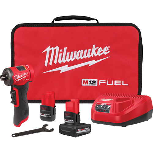FUEL Right Angle Die Grinder Kit, 1/4" Collet, 12 V, Lithium-Ion Toolneeds Inc.