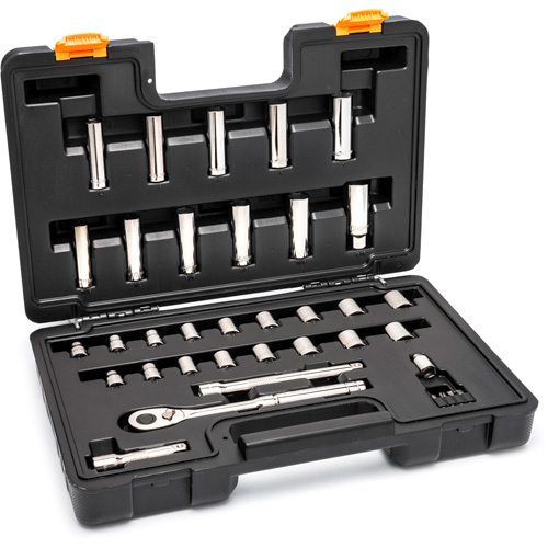 3/8” Drive 72-Tooth, 12-Point Drive Mechanics Tool Set Toolneeds Inc.