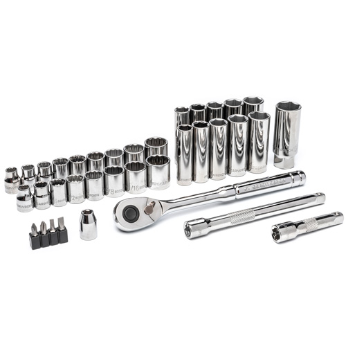 3/8” Drive 72-Tooth, 12-Point Drive Mechanics Tool Set Toolneeds Inc.