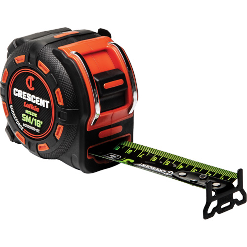 Shockforce NITE EYE Tape Measure, 1-1/4" x 16'/5 m, Metric/SAE Graduations Toolneeds Inc.