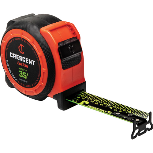  CONTROLTOUCH NITE EYE Tape Measure, 1-3/16" x 35', SAE Graduations Toolneeds Inc.