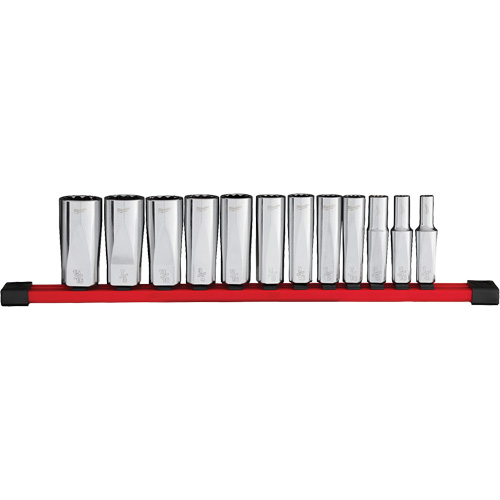 12-Point Deep Well SAE Socket Set, 12 Pcs, 3/8" Drive Size, Deep Toolneeds Inc.