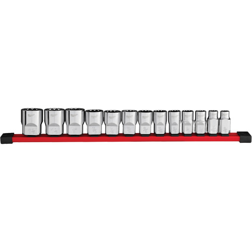 12-Point SAE Socket Set, 13 Pcs, 1/2" Drive Size Toolneeds Inc.