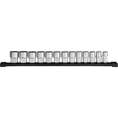 12-Point Metric Socket Set, 13 Pcs, 1/2" Drive Size Toolneeds Inc.