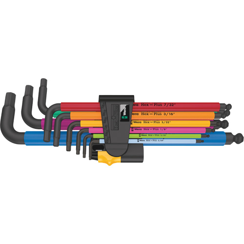 Jeu de cl&eacute;s m&acirc;les 950/9 Hex-Plus multicolore, 9 mcx, Imp&eacute;rial Toolneeds Inc.