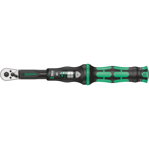 Cl&eacute; dynamom&eacute;trique Click-Torque A 5 avec cliquet r&eacute;versible, &agrave; cliquer, Entraînement 1/4" carr&eacute;, 2.5 - 25 Nm Toolneeds Inc.