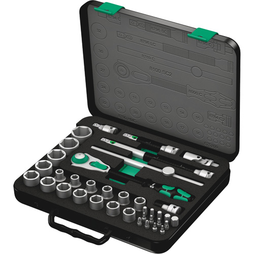 Jeu de cliquets rapides Zyklop 8100 SC 2, 37 Mcx, Prise de 3/8" Toolneeds Inc.