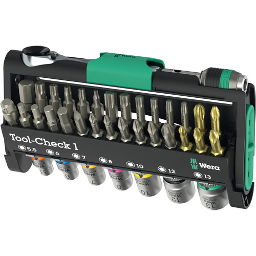Ensemble d'outils Tool-Check 1, 38 Mcx, Prise de 1/4" Toolneeds Inc.