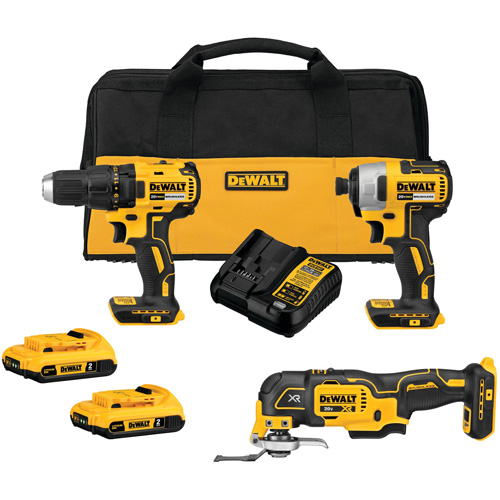 Ensemble de trois outils combin&eacute;s sans fil et sans balai, Lithium-ion, 20 V Toolneeds Inc.