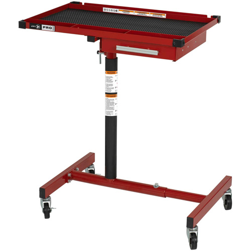 Plateau &agrave; outils pour sous le capot &agrave; hauteur ajustable JUHT-220S, 1 tiroirs, 19-7/8" lo x 28-3/4" la x 47-3/4" h, Noir/Rouge Toolneeds Inc.