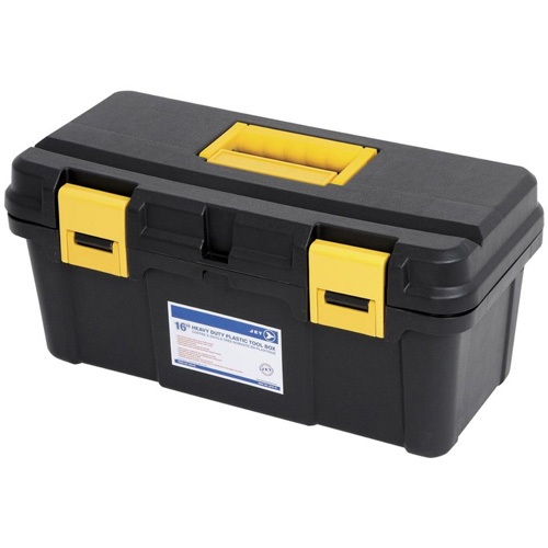 Coffre &agrave; outils portatif en plastique JPTB-16, 16" la x 8" p x 7-1/2" h, Noir Toolneeds Inc.