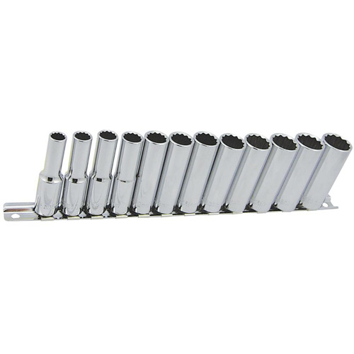 SS3812DM-12 12-Point Metric Socket Set, 12 Pcs, 3/8" Drive Size, Deep Toolneeds Inc.
