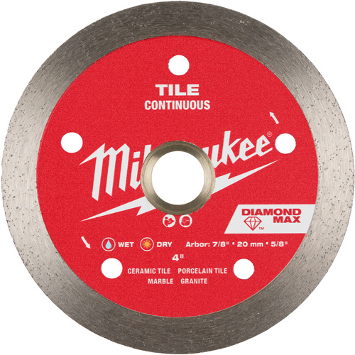 Lame diamant&eacute;e continue pour tuile DIAMOND MAX Toolneeds Inc.
