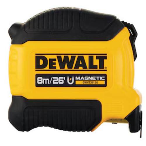 Compact Magnetic Tape Measure, 26'/8 m, Imperial & Metric Graduations Toolneeds Inc.