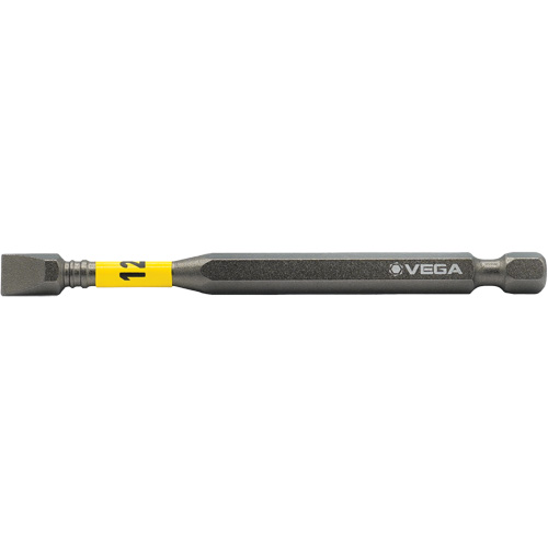 Embout pour outils &eacute;lectriques Impactech, Fente, Embout 12F-14R, Prise 1/4", Longueur 3-1/2" Toolneeds Inc.