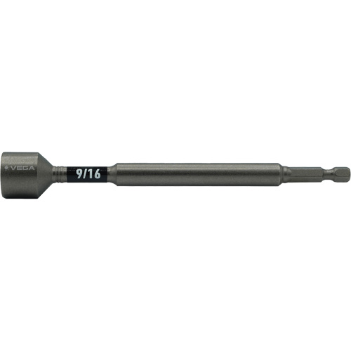 Impactech&reg; Nut Driver, 9/16" Tip, 1/4" Drive, 6" L, Magnetic Toolneeds Inc.