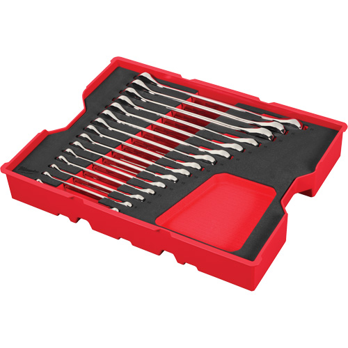 Wrench Set with Tray for PACKOUT Drawers, Ratcheting Combination, 15 Pieces, Metric Toolneeds Inc.