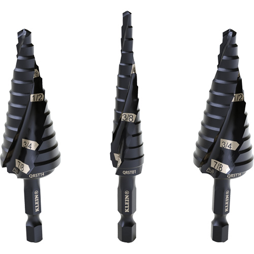 Step Drill Bit Set, 3 Pieces, High Speed Steel Toolneeds Inc.