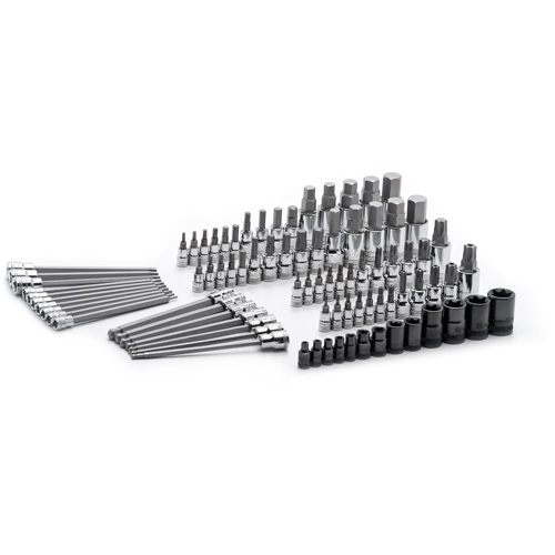 SAE/Metric Bit Set, External Torx&reg;/Hex/Hex Ball/Torx&reg;/Torx&reg; Tamper, 1/4"/3/8"/1/2" Drive, 84 Pcs Toolneeds Inc.