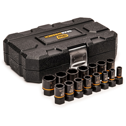 Jeu de douilles d'extraction Bolt Biter, 15 Mcx, Chocs, Prise de 1/4"/3/8" Toolneeds Inc.