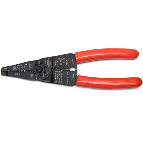 Outil &agrave; d&eacute;nuder et sertir les fils, 8" lo, 10 - 22 AWG Toolneeds Inc.