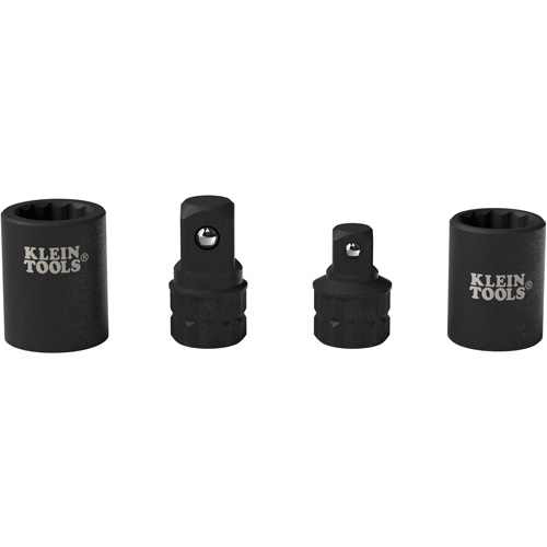 Jeu d'adaptateurs pour cl&eacute; &agrave; douille KNECT 4 mcx, Chocs, Prise 1/2"/3/8", Douille 1/2"/3/8", 0,98" lo, Sph&eacute;rique Toolneeds Inc.