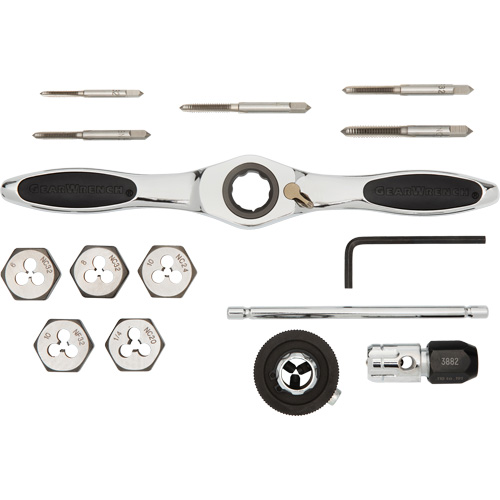 SAE Ratcheting Tap & Die Set, 15 Pieces Toolneeds Inc.