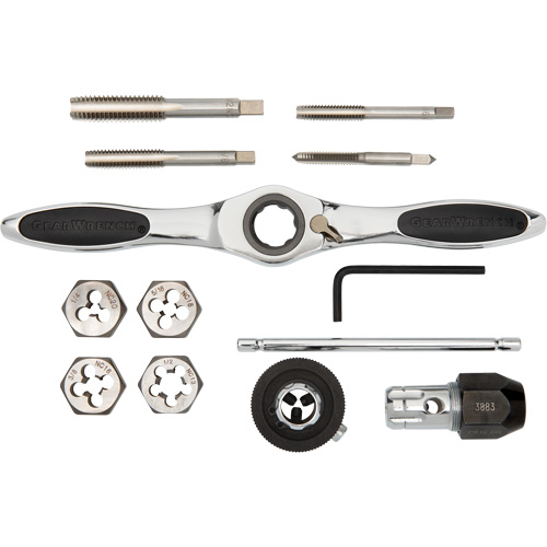SAE Ratcheting Tap & Die Set, 13 Pieces Toolneeds Inc.