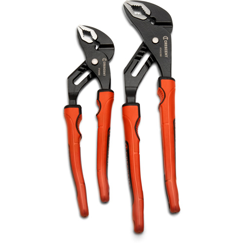 Grip Zone V-Jaw Tongue & Groove Plier Set with Dual Material Rawhide Handle, 2 Pieces Toolneeds Inc.