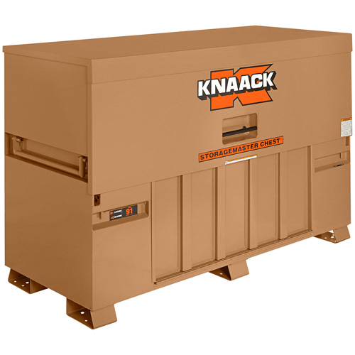 Model 91 Piano Box with 2 Padlocks, 72" W x 30" D x 49" H, Tan Toolneeds Inc.