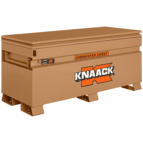 Model 60 Jobsite Chest with Padlock, 60" x 24" x 28-1/2", Steel, Tan Toolneeds Inc.