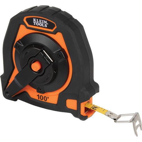 Closed Reel Long Tape Measure, 10 mm x 100', Imperial Graduations Toolneeds Inc.