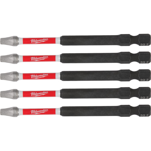 SHOCKWAVE Impact Recess Power Bits, Square, 2 Tip, 3-1/2" Length Toolneeds Inc.