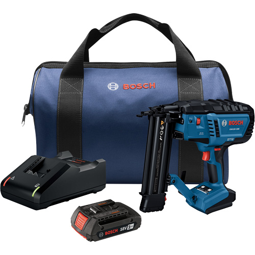 Brushless 18-Gauge Brad Nailer Kit with Standard Power Battery, 18 V, Lithium-Ion Toolneeds Inc.