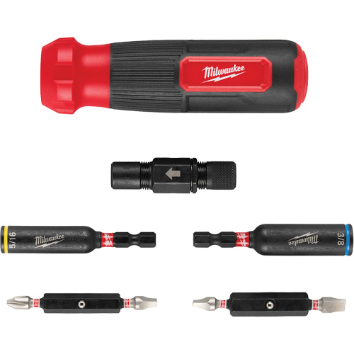 8-IN-1 Multi-Bit & Nut Driver with SHOCKWAVE Impact Duty Bits & Nut Drivers, 8-1/3" L, Cushion Grip Handle Toolneeds Inc.