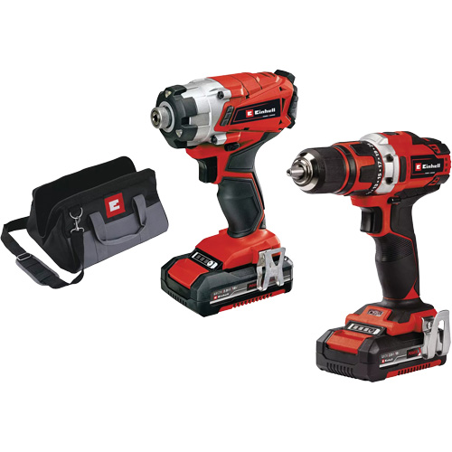 Cordless 1/2” Drill/Driver & 1/4” Impact Kit, Lithium-Ion, 18 V Toolneeds Inc.
