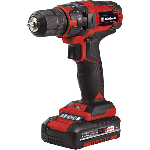 Cordless Drill/Driver Kit, Lithium-Ion, 18 V, 3/8" Chuck, 310 in-lbs Torque Toolneeds Inc.
