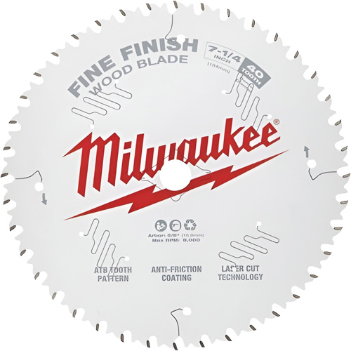 Fine Finish Circular Saw Blades, 7-1/4", 40 Teeth, Wood Use Toolneeds Inc.