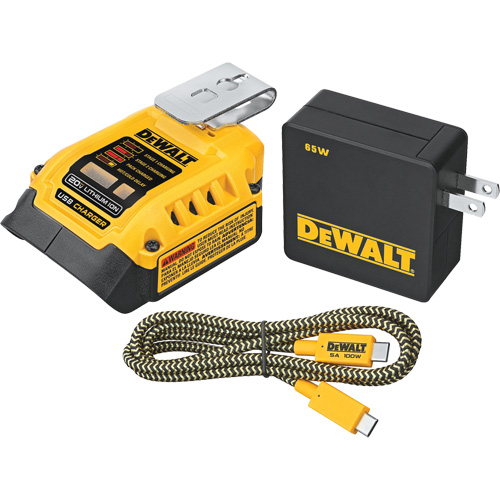 MAX*/FLEXVOLT &reg; 5 Amp USB Charging Kit, 20 V, Lithium-Ion Toolneeds Inc.