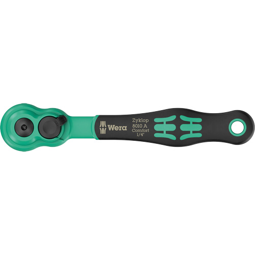 Cl&eacute; &agrave; cliquet Zyklop Comfort avec levier dinversion, Prise de 1/4", Poign&eacute;e Ergonomique Toolneeds Inc.