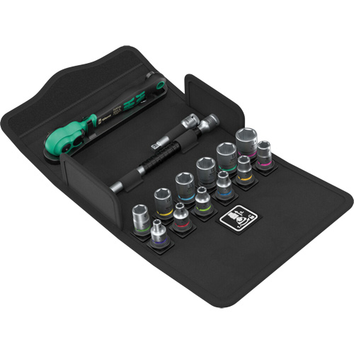 Jeu de cl&eacute; &agrave; cliquet SA 13 Zyklop Comfort avec levier dinversion, 15 Mcx, Prise de 1/4" Toolneeds Inc.