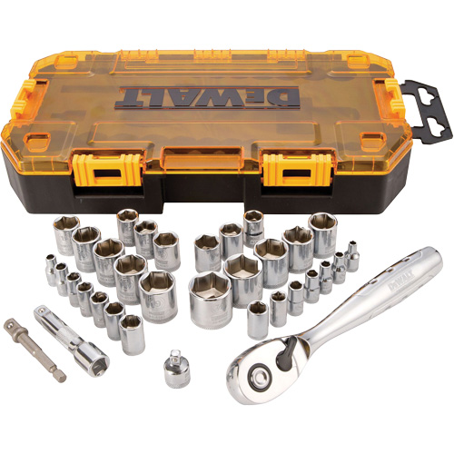 1/4" & 3/8" Drive Socket Set, 34 Pcs Toolneeds Inc.