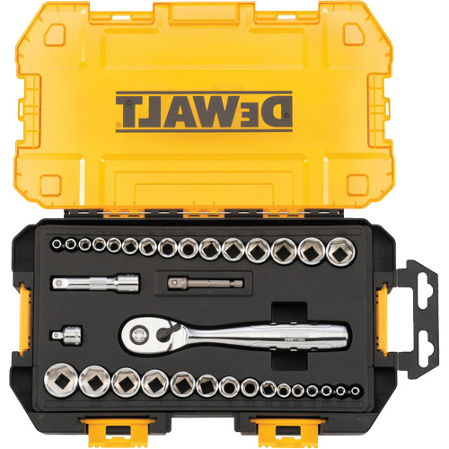 1/4" & 3/8" Drive Socket Set, 34 Pcs Toolneeds Inc.
