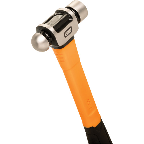 Marteau &agrave; panne ronde, Poids de la t&ecirc;te 8 oz, Face Ordinaire/Poli, Prise Fibre de verre Toolneeds Inc.