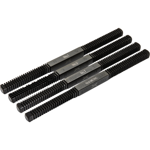 Jeu de 4 limes de restauration de filets?, Carr&eacute;e, 9" Toolneeds Inc.