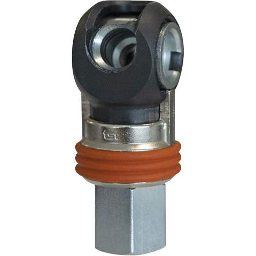 TOPQUIK SC Industrial Swing Quick Coupler, Nickel-Plated Steel, 3/8", Female NPT, 360 PSI Toolneeds Inc.
