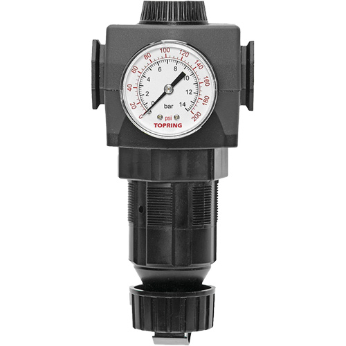 MODULAIR 400 Zinc Diaphragm Regulator, 1/2" NPT, 300 psi Max. PSI, In Line/Modular Toolneeds Inc.