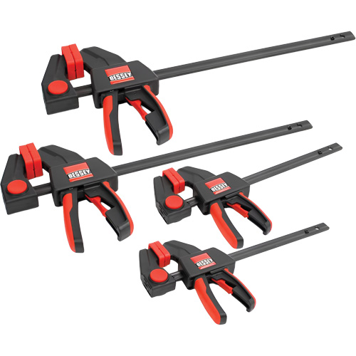 Ensemble de serre-joints &agrave; g&acirc;chette, moyen et grand formats (4 pi&egrave;ces), 12" (304,8 mm)/6" (152,4 mm) Toolneeds Inc.