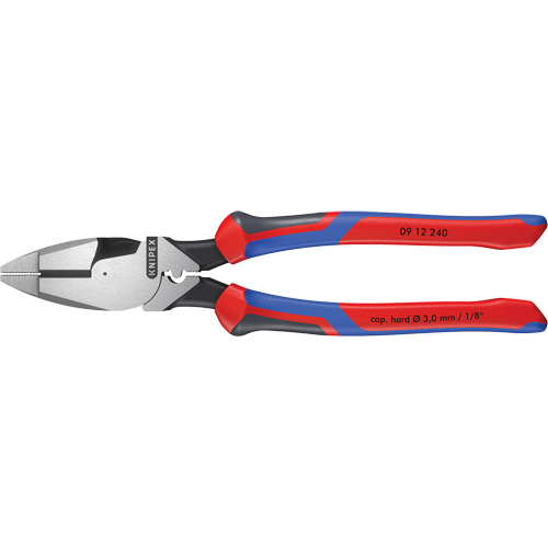 Pince pour monteurs de lignes &agrave; levier d&eacute;multipli&eacute;, type Nouvelle-Angleterre avec tire-fil, sertisseur et poign&eacute;e KNIPEXTEND Toolneeds Inc.